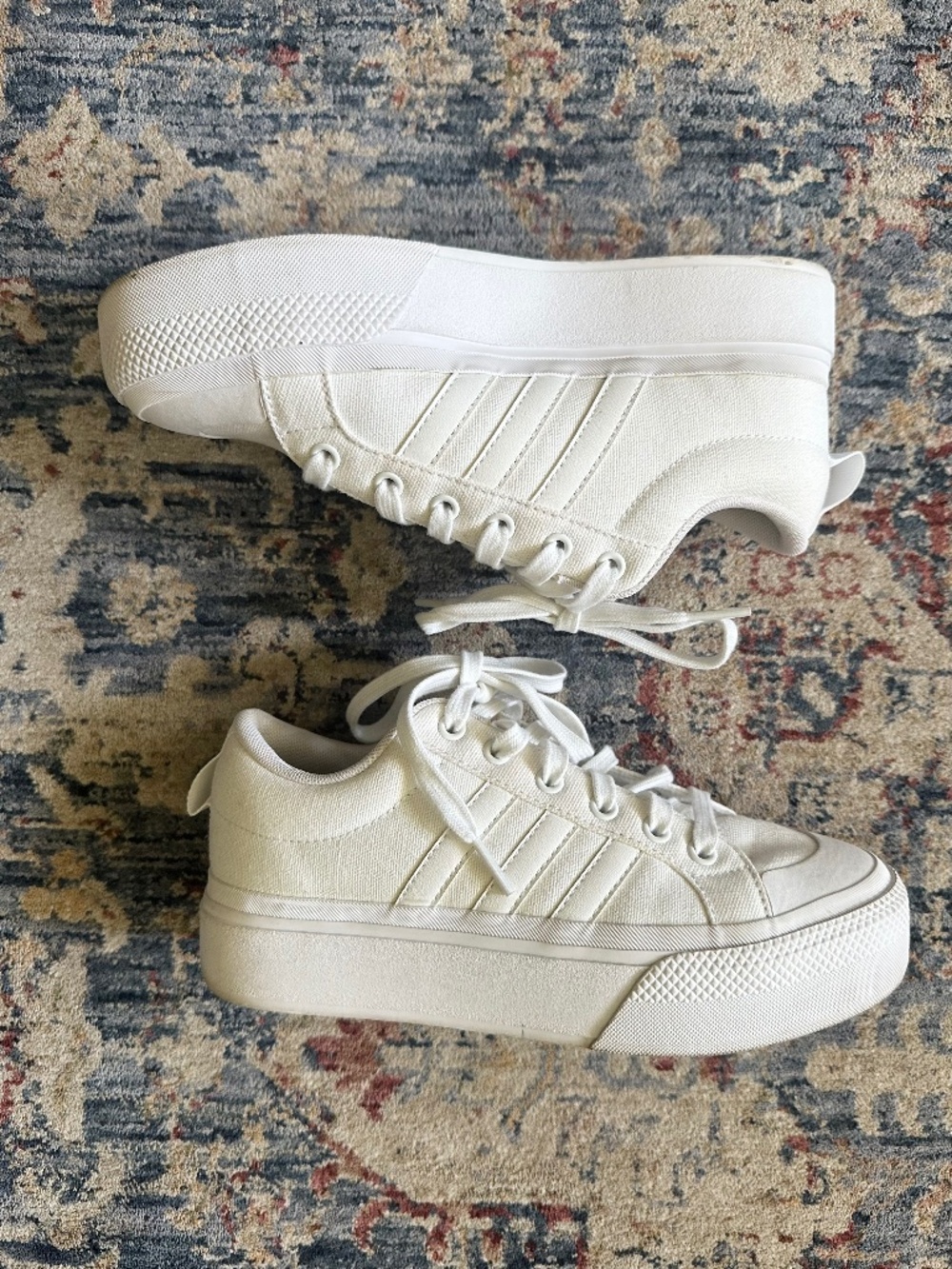 Adidas Bravado White Canvas Sneaker